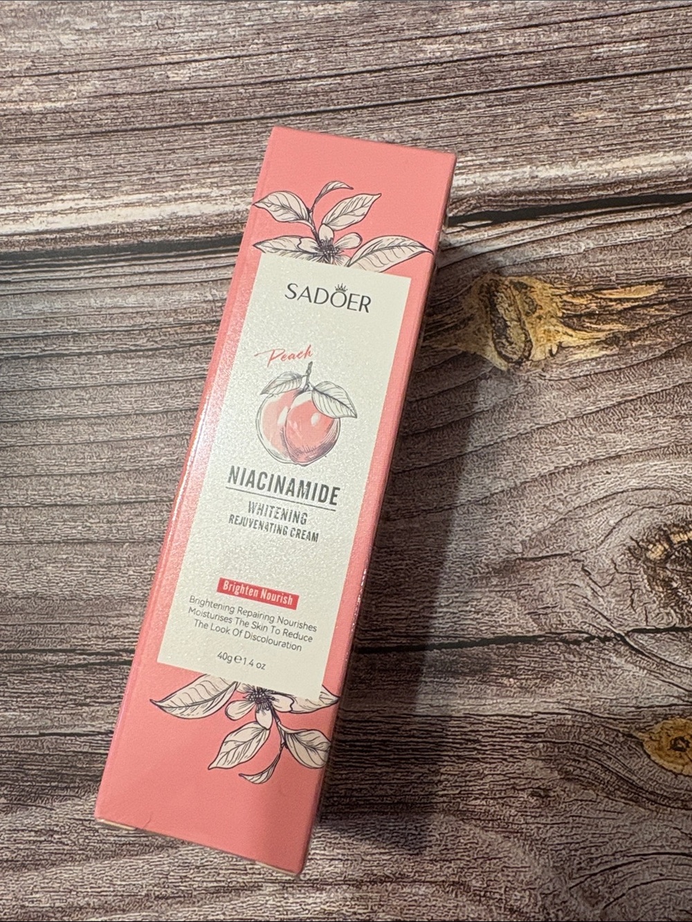 Sadoer Peach Niacinamide Brightening Rejuvenating Cream - Pink